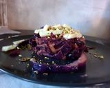Foto del passaggio 5 della ricetta Cavolo viola e verde con formaggio e pistacchi