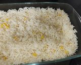 A picture of step 8 of Singaporian rice platter.