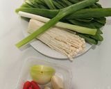 Foto langkah ke 1 dari resep Cah Enoki Pakcoy Tahu.