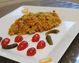 Friss zöldséges Currys hús, rizzsel recept fázis 5 fotója