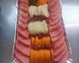 A picture of step 3 of #Eastercontest fruit platter#.