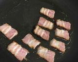 Krémes tojásrántotta (sült császárszalonnával) recept fázis 1 fotója