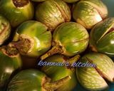 A picture of step 1 of Sour brinjal curry haidrabad style.