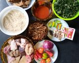 A picture of step 1 of Egusi soup.