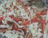 A picture of step 1 of Coleslaw salad.