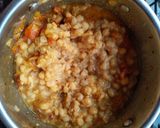 A picture of step 3 of Ragda patties.