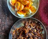 A picture of step 1 of Egg potatoes Biryani.