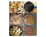 A picture of step 1 of Jackfruit ela ada in banana leaf.