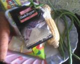 A picture of step 1 of Healthy egg chicken soup.