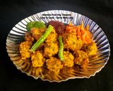 A picture of step 4 of Green Moong dal Pakoda - Mumbai Street Food.