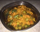 A picture of step 4 of Lili Haldal nu Sak Kacchi Haldi ki Sabji.