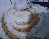 A picture of step 4 of Dosa with coconut chutney.