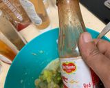 A picture of step 5 of 4 veggie sandwich.