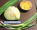 A picture of step 4 of Dumplings (Cabbage Filling + Chive Filling + Corn & Scallion Filling) (Video).