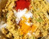 A picture of step 2 of Leftover Khichadi crispy pakodas.