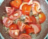 A picture of step 8 of Gnocchi in Awadhi style.