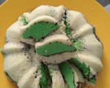 Foto langkah ke 4 dari resep Bolu Air Kukus 1 telur Motif Topography.