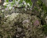 A picture of step 3 of Mint and Chibad(Cucumis Callosus) Chutney.