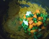 A picture of step 7 of South Indian vegitable curry.