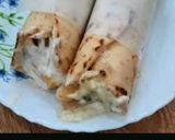 A picture of step 6 of Shawarma bread and shawarma.