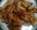 A picture of step 7 of Vegetable pasta.