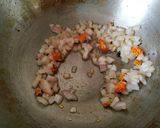 A picture of step 4 of Bhindi tomato masala fry.