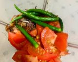 A picture of step 4 of Aloo Baingan.