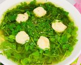 Hình bước làm 2 của món Canh Cải Xoong Nấu Mọc