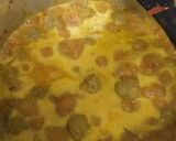 A picture of step 5 of Meatball curry in coconut #ThemeChallenge.