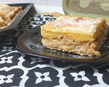 Foto del paso 5 de la receta: Pastel de manzana y natillas