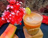 A picture of step 2 of Watermelon Sattu.