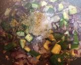 A picture of step 4 of Mediterranean Style Seafood Pasta.