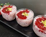 A picture of step 6 of STRAWBERRY SABUDANA KHEER /STRAWBERRY SAGO PEARLS PUDDING.