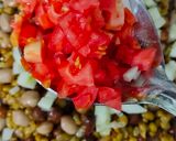 A picture of step 4 of Protein Chaat – Whip Up a Quick Chaat Using Green Moong, Peanuts, and Chickpeas.
