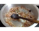 A picture of step 1 of Masur Pulao.