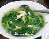 Hình bước làm 4 của món Ngọn rau lang nấu tôm