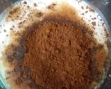 A picture of step 3 of Eggless chocolate cake.