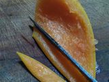 Lenguas de pomelo bañadas en chocolate y mermelada de pomelo