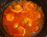 A picture of step 1 of Prawn Malaikari or Chingri Mach er Malaikari.