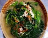 รูปขั้นตอนการทำที่ 6 ของ แกงเลียงผักโขมใส่ไข่