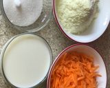 A picture of step 1 of Gajjar PedaCarrot fudge.
