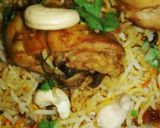 A picture of step 5 of Nawabi chicken biryani.