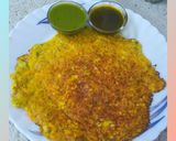 A picture of step 8 of Oats chilla.
