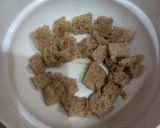 A picture of step 5 of Diet desert with bran bread 🍞 🍲.