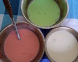 Foto langkah ke 4 dari resep Kue Lapis Pepe Sagu + Terigu Anti Gagal.