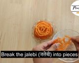A picture of step 1 of Jalebi parfait.