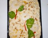 A picture of step 3 of Focaccia bread recipe.