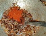 A picture of step 4 of Mutton Pulao.