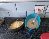 A picture of step 2 of Random using up bits quiche.