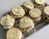 Pieczarki z grilla faszerowane szynką prosciutto i serem pleśniowym blue krok przepisu 2 zdjęcie